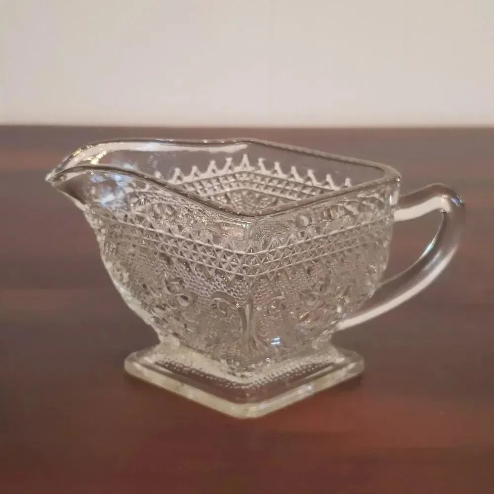 Lovely Vintage Pressed Glass Creamer